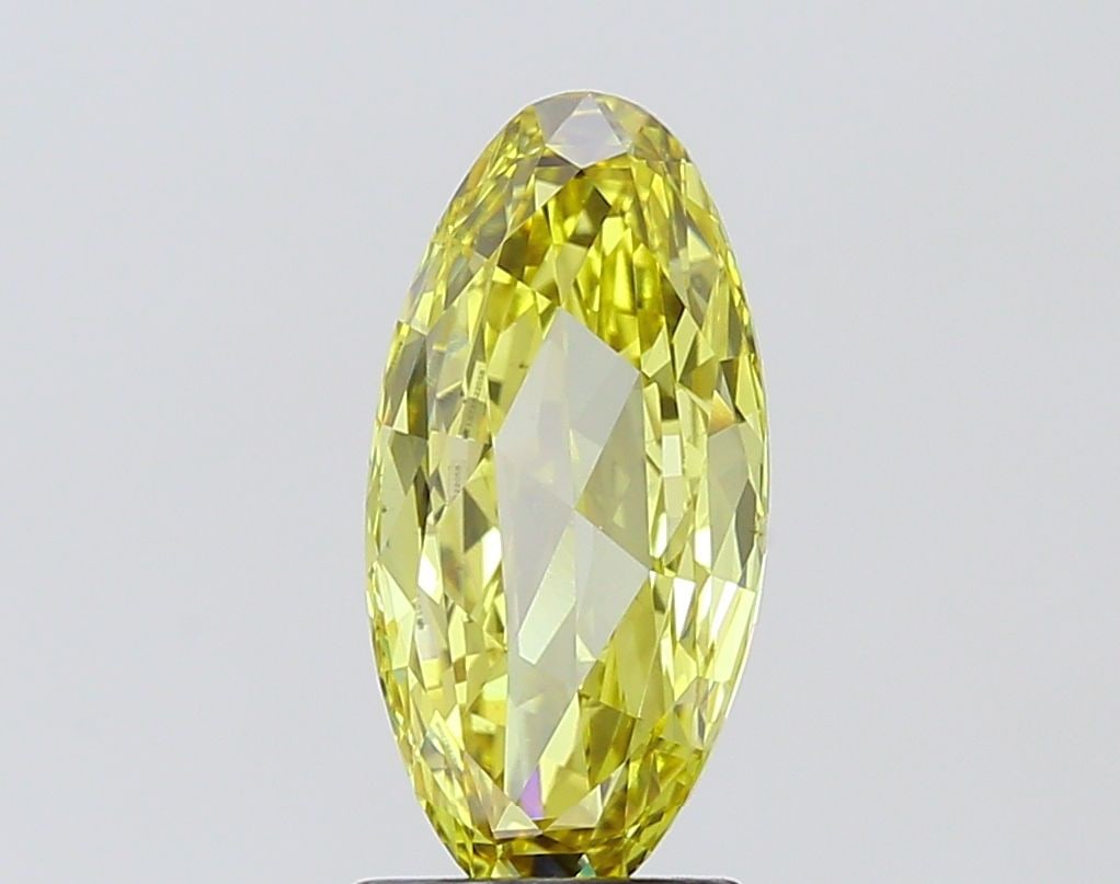 Loose Lab Diamond - IGI Oval 2.07ct Fancy Yellow VS1 (1 of 1)