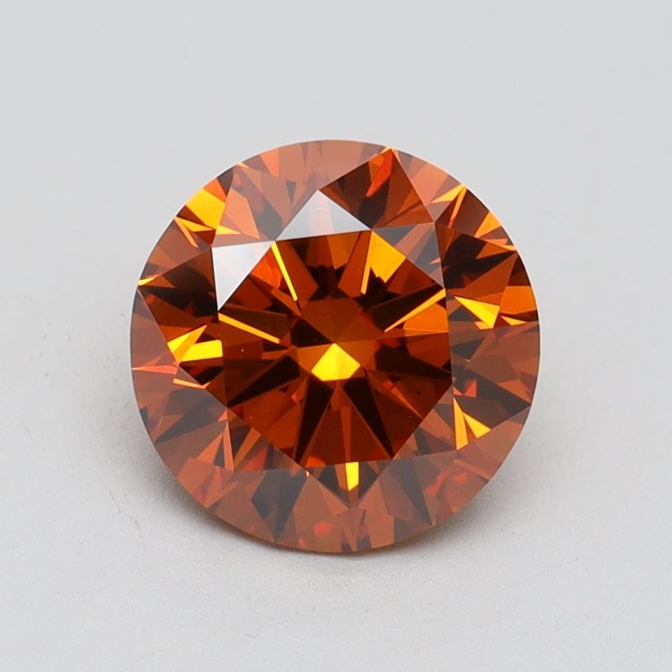 Loose Lab Diamond - IGI Round 2.01ct Fancy Vivid Orange VS1 (1 of 1)