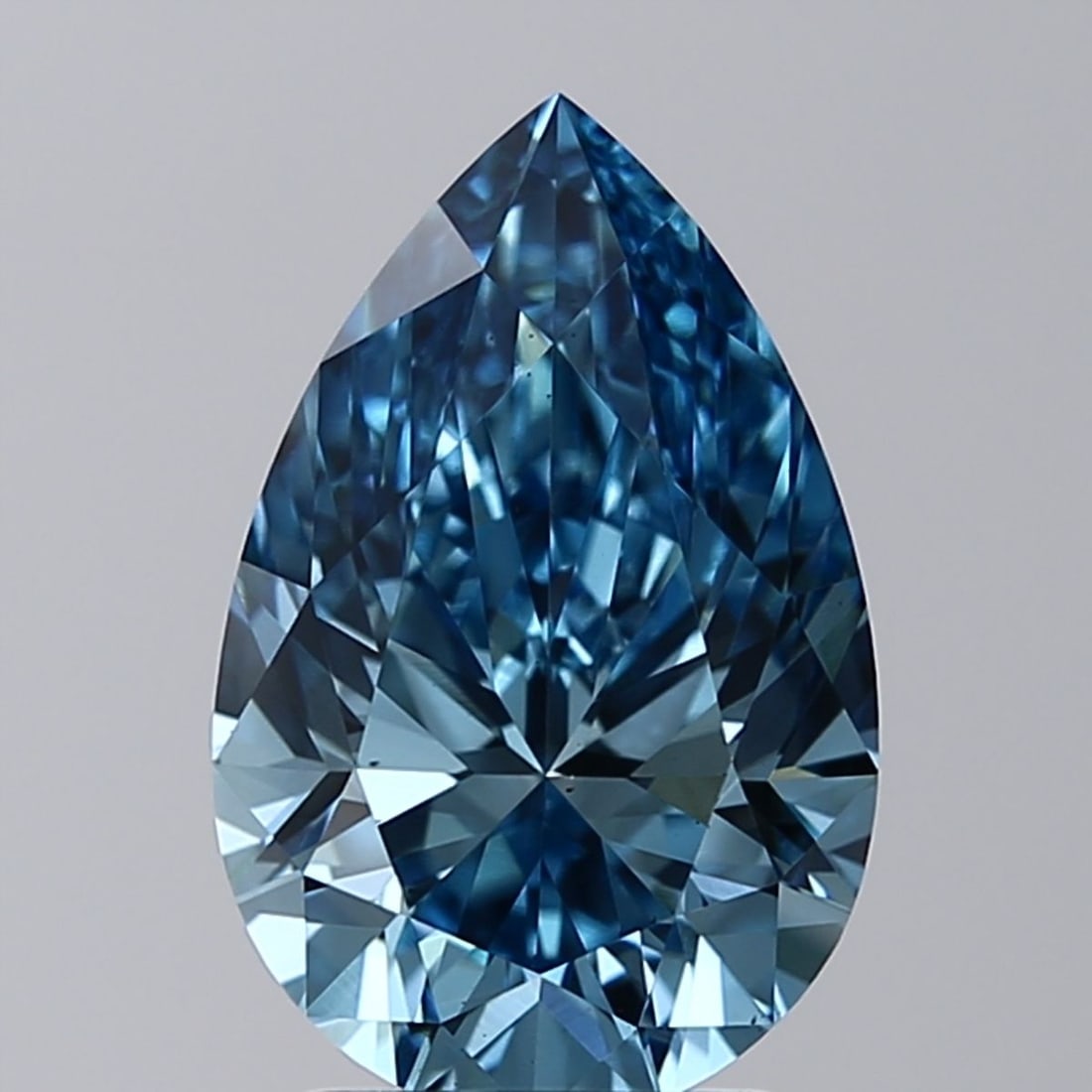 Loose Lab Diamond - IGI Pear 2.51ct Fancy Vivid Blue VS2 (1 of 1)