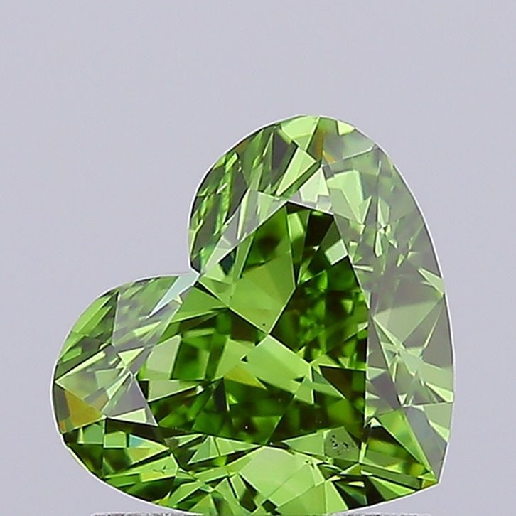 Loose Lab Diamond - IGI Heart 1.5ct Fancy Vivid Green VS2 (1 of 1)
