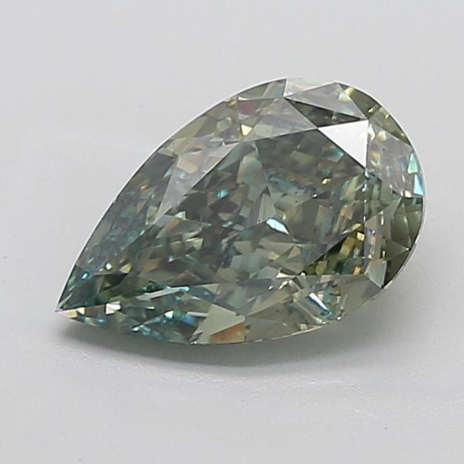 Loose Lab Diamond - IGI Pear 3.72ct Fancy Vivid Green VS1 (1 of 1)