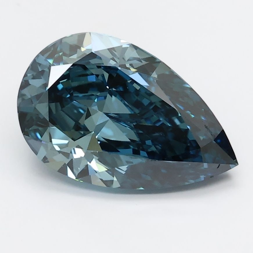 Loose Lab Diamond - Pear 2.2ct Blue VS1 (1 of 1)