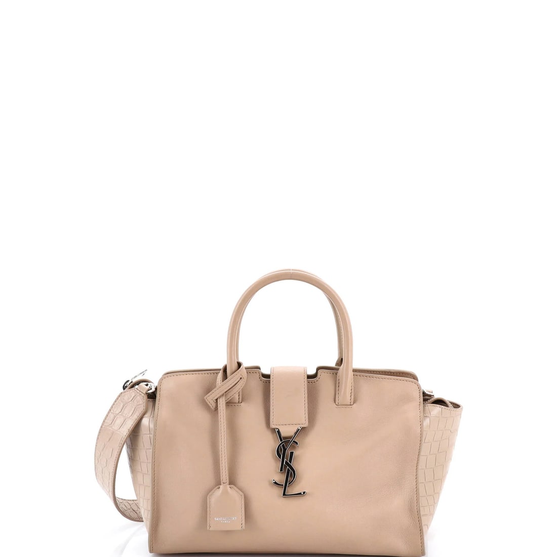 Leather Saint Laurent Monogram Cabas Downtown Leather with Crocodile Embossed (1 of 8)