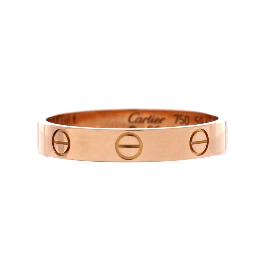 Gold Cartier Love Wedding Band Ring 18K Rose: Gold Cartier Love Wedding Band Ring 18K Rose This listing features Gold Cartier Love Wedding Band Ring 18K Rose. Item specifics are provided below. Item Specifics: Brand: Cartier Main Stone: Unknown M