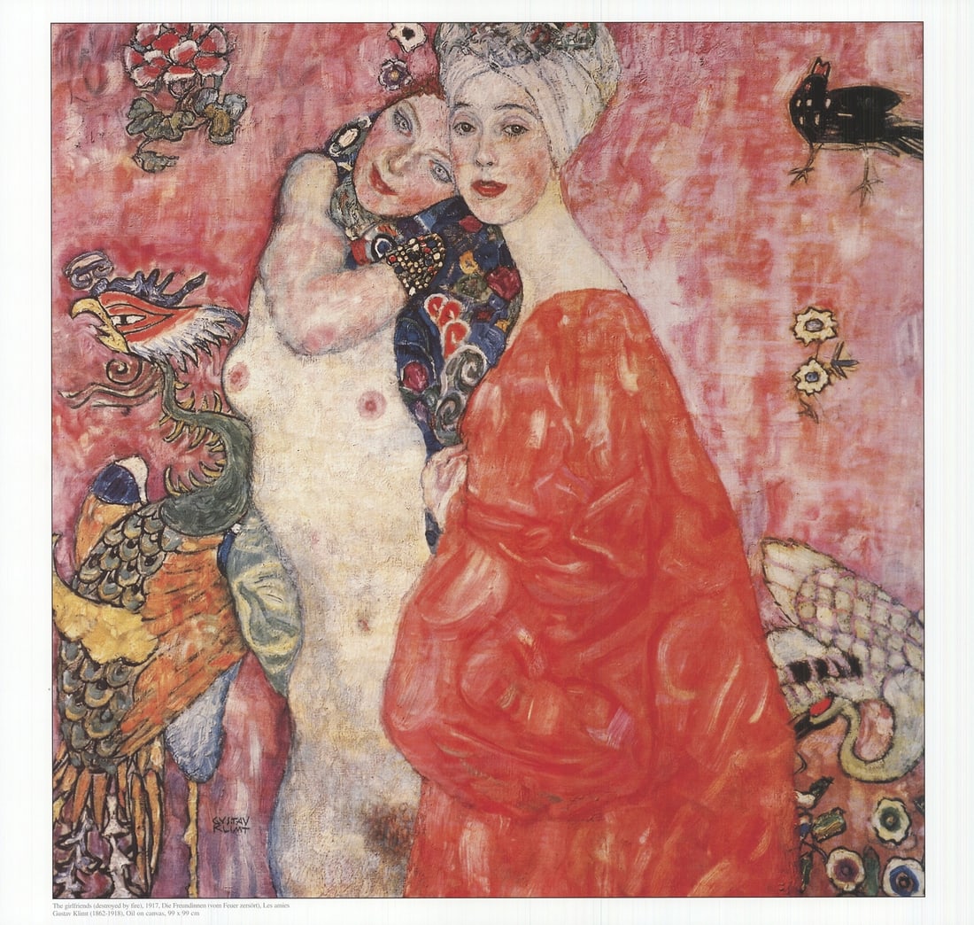 2002 GUSTAV KLIMT The Girlfriends 17" x 17.75" Offset Lithograph: 2002 GUSTAV KLIMT The Girlfriends 17" x 17.75" Offset Lithograph This listing features 2002 GUSTAV KLIMT The Girlfriends 17" x 17.75" Offset Lithograph. Item specifics are provided below. Item Specifi