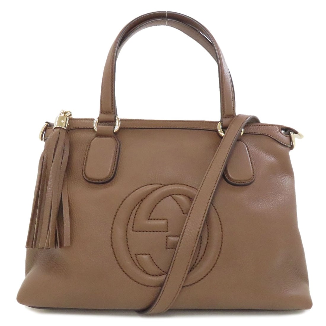 Calf GUCCI 308362 Soho interlocking G 2WAY Handbag: Calf GUCCI 308362 Soho interlocking G 2WAY Handbag This listing features Calf GUCCI 308362 Soho interlocking G 2WAY Handbag. Item specifics are provided below. Item Specifics: Brand: GUCCI Style: