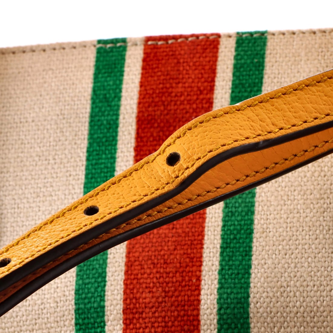 Large Gucci Interlocking G Web Tote Canvas - 7