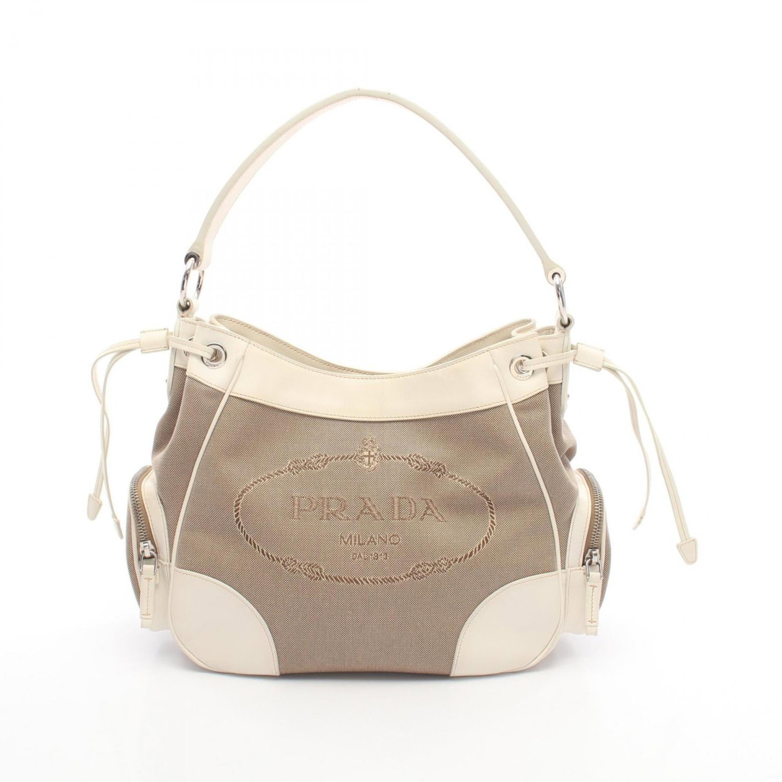 Leather - Prada Handbag - Shoulder Bag Canvas (1 of 10)
