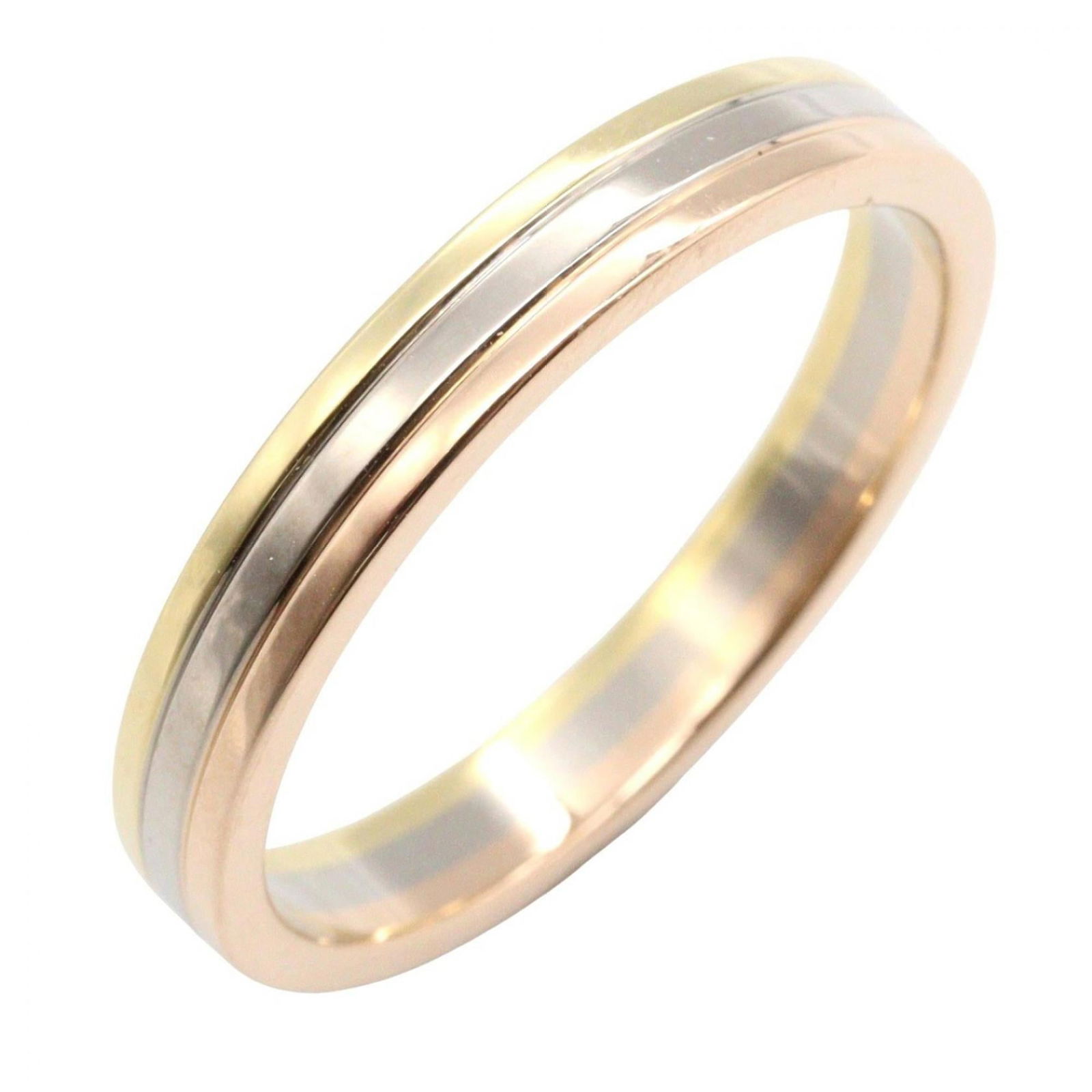 Yellow Gold (18K) - Cartier Band Ring Pink Gold (18K) - White Gold (18K) (1 of 7)
