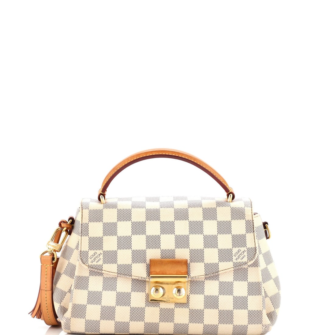 Damier Louis Vuitton Croisette Handbag: Damier Louis Vuitton Croisette Handbag This listing features Damier Louis Vuitton Croisette Handbag. Item specifics are provided below. Item Specifics: Brand: Louis Vuitton Exterior Material: Canvas C