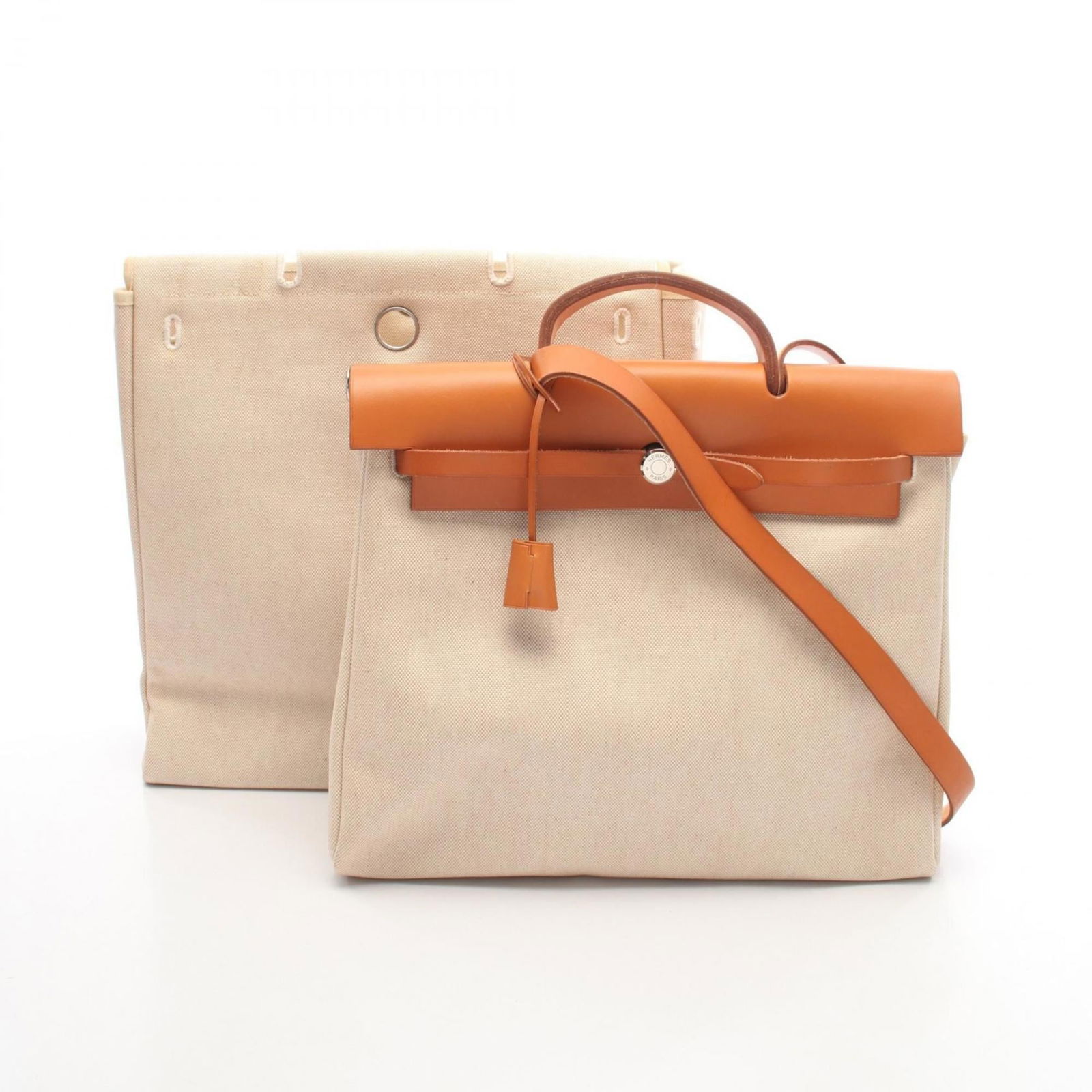 Leather - Hermes Handbag Toile H - Canvas (1 of 10)