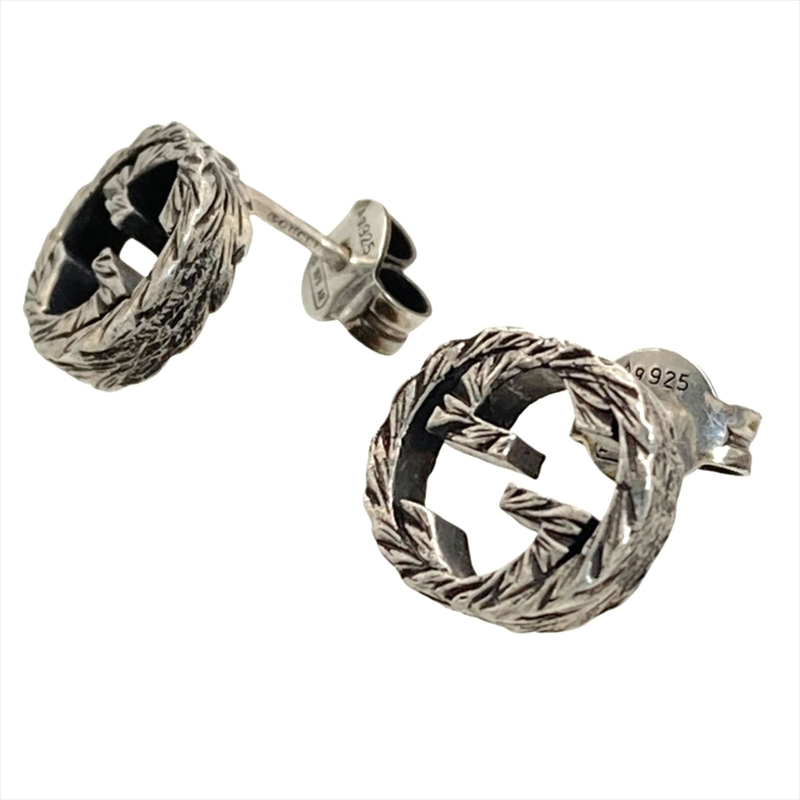 925 Gucci Stud Earrings Silver - 3
