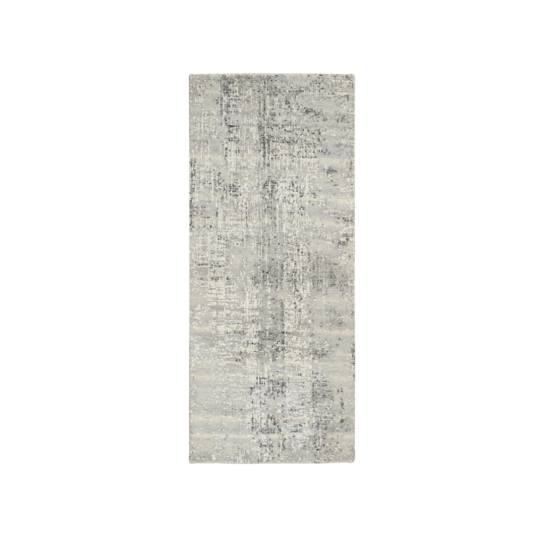 Rug 2'6"x6' Light Gray Modern Design Natural Wool Hand Knotted Runner: Rug 2'6"x6' Light Gray Modern Design Natural Wool Hand Knotted Runner This listing features Rug 2'6"x6' Light Gray Modern Design Natural Wool Hand Knotted Runner. Item specifics are provided below. It