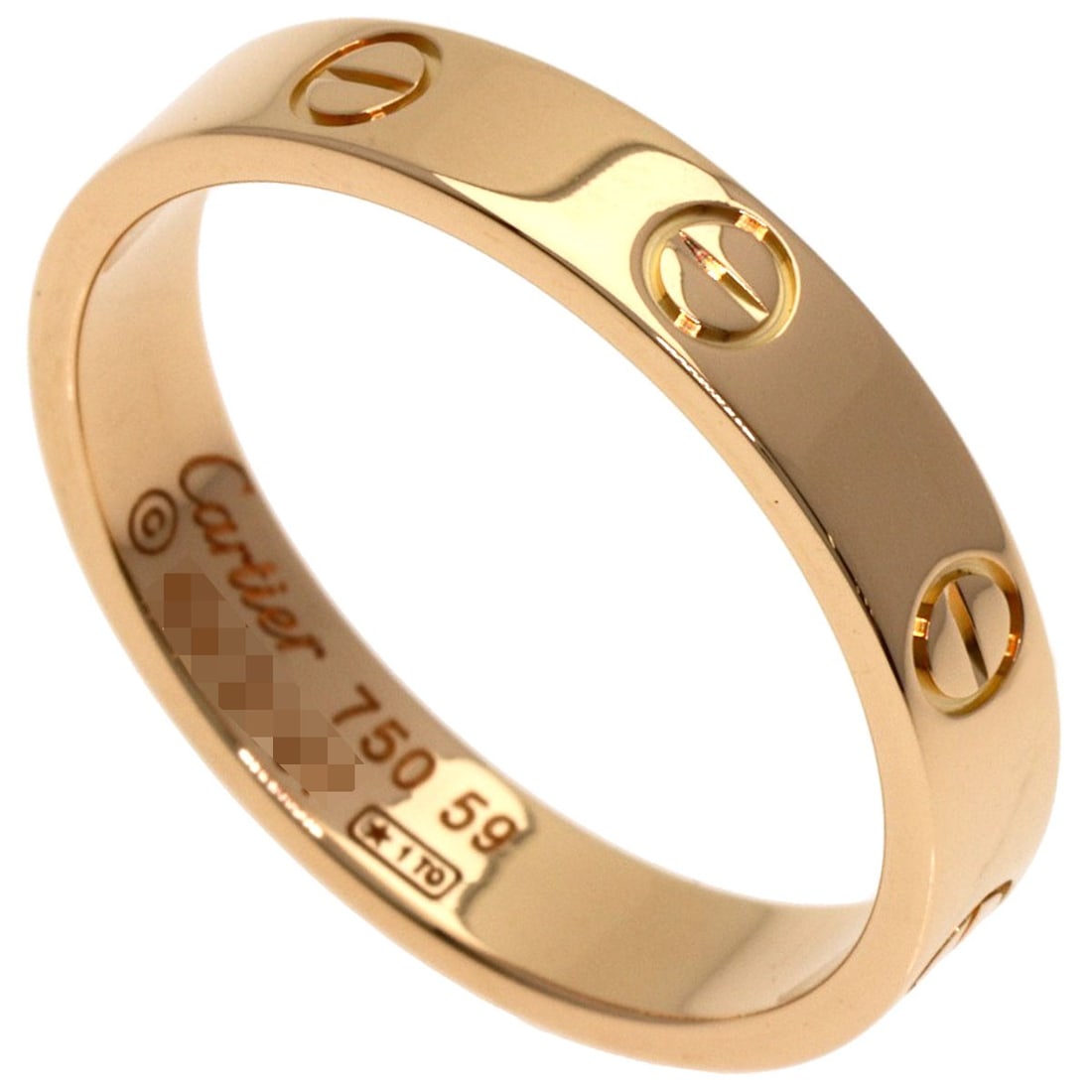 Gold CARTIER mini love ring #59 Ring K18 Pink: Gold CARTIER mini love ring #59 Ring K18 Pink This listing features Gold CARTIER mini love ring #59 Ring K18 Pink. Item specifics are provided below. Item Specifics: Brand: CARTIER Style: Ring Materia