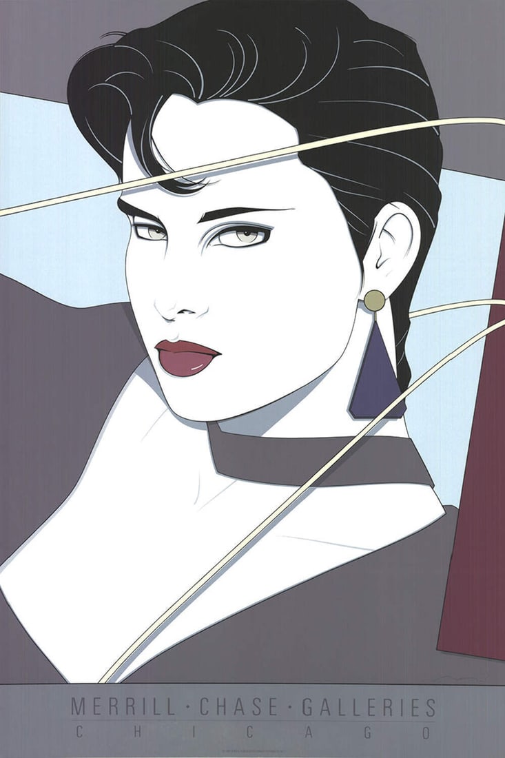Contemporary PATRICK NAGEL Commemorative #11 x 50 36" x 24" Serigraph 1987 (1 of 4)