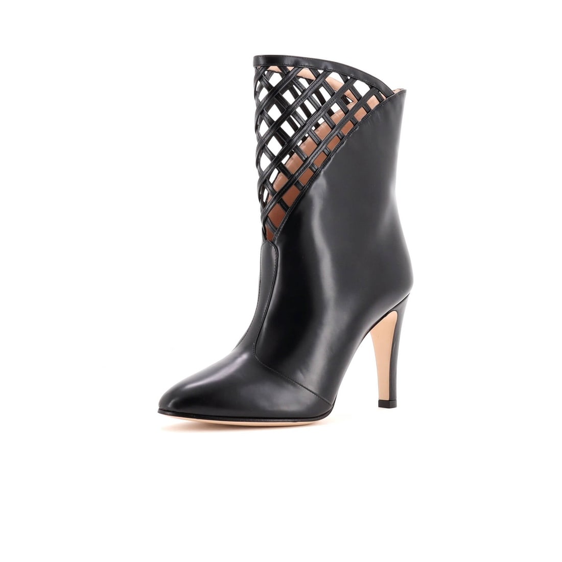 Leather Gucci Women's Damir Lattice Cutout Boots (1 of 5)