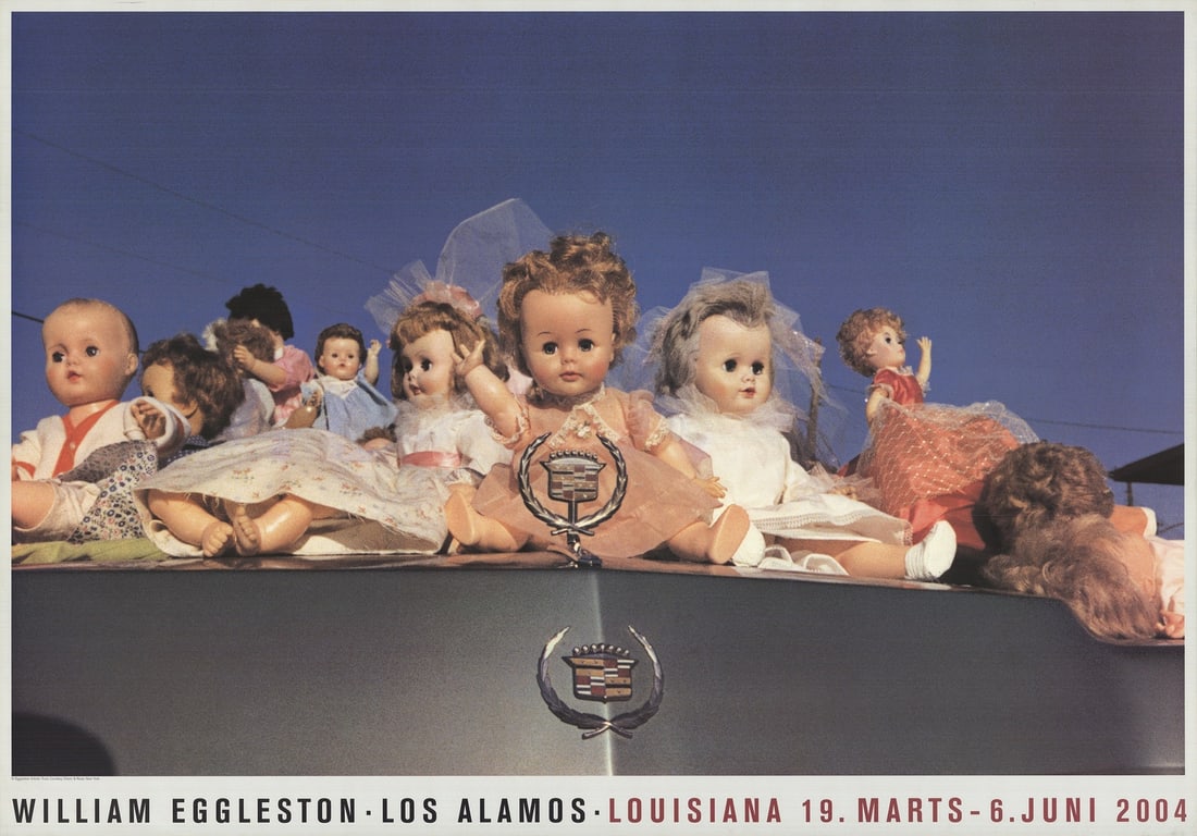 Blu WILLIAM EGGLESTON Dolls on a Cadillac 27.5" x 39.25" Poster 2004 Photography (1 of 4)