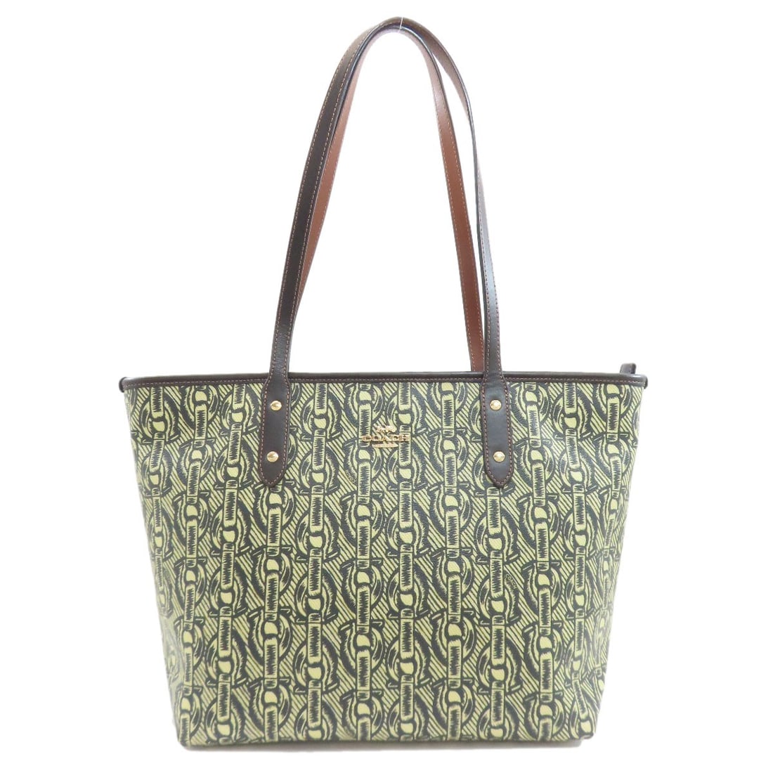 Leather COACH F37854 Chainpattern Tote Bag PVC: Leather COACH F37854 Chainpattern Tote Bag PVC This listing features Leather COACH F37854 Chainpattern Tote Bag PVC. Item specifics are provided below. Item Specifics: Brand: COACH Style: Tote Bag