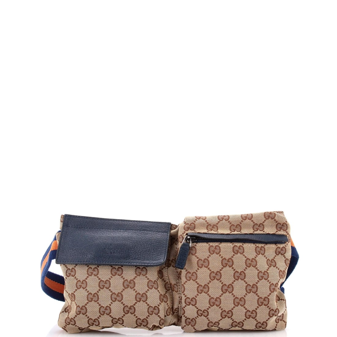 Leather Gucci Vintage Double Belt Bag GG Canvas with: Leather Gucci Vintage Double Belt Bag GG Canvas with This listing features Leather Gucci Vintage Double Belt Bag GG Canvas with. Item specifics are provided below. Item Specifics: Brand: Gucci Exterio