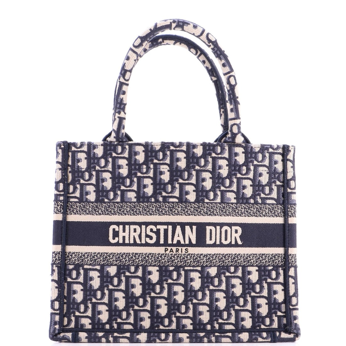 Small Christian Dior Book Tote Oblique Canvas (1 of 8)