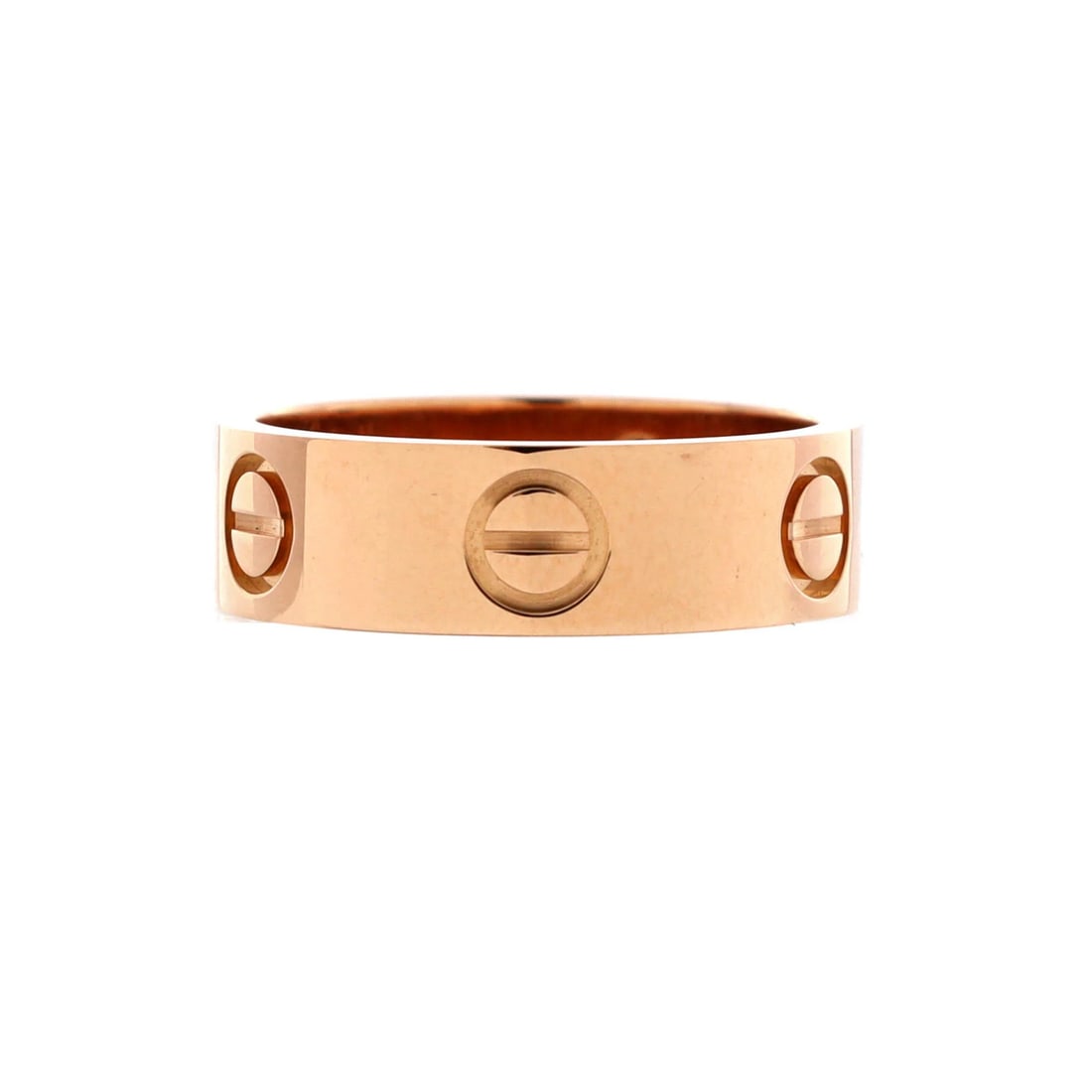 Gold Cartier Love Band Ring 18K Rose: Gold Cartier Love Band Ring 18K Rose This listing features Gold Cartier Love Band Ring 18K Rose. Item specifics are provided below. Item Specifics: Brand: Cartier Main Stone: Unknown Metal: 18K Rose