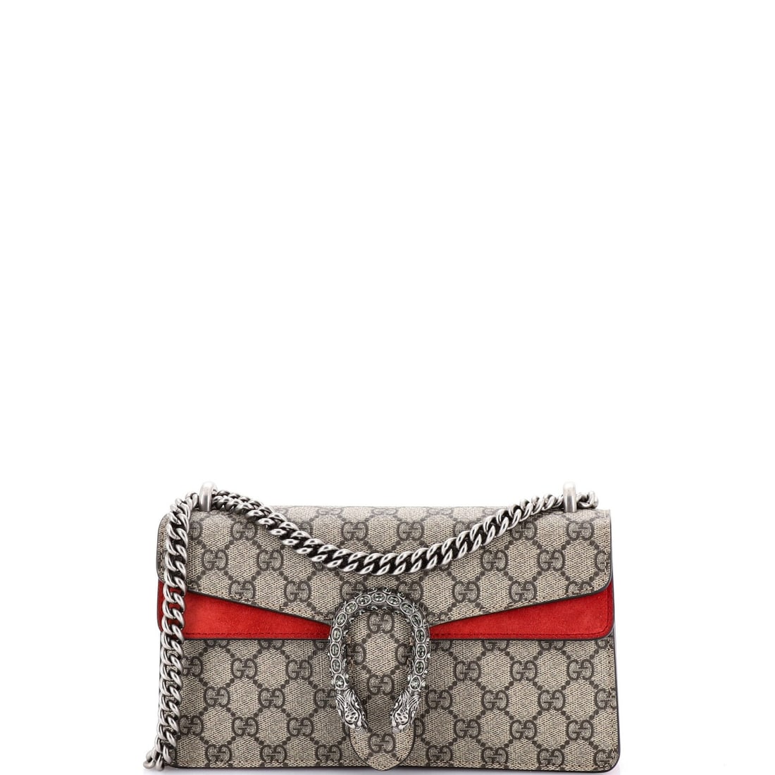 Small Gucci Dionysus Bag GG Coated Canvas with Crystal Embellished Metal: Small Gucci Dionysus Bag GG Coated Canvas with Crystal Embellished Metal This listing features Small Gucci Dionysus Bag GG Coated Canvas with Crystal Embellished Metal. Item specifics are provided bel