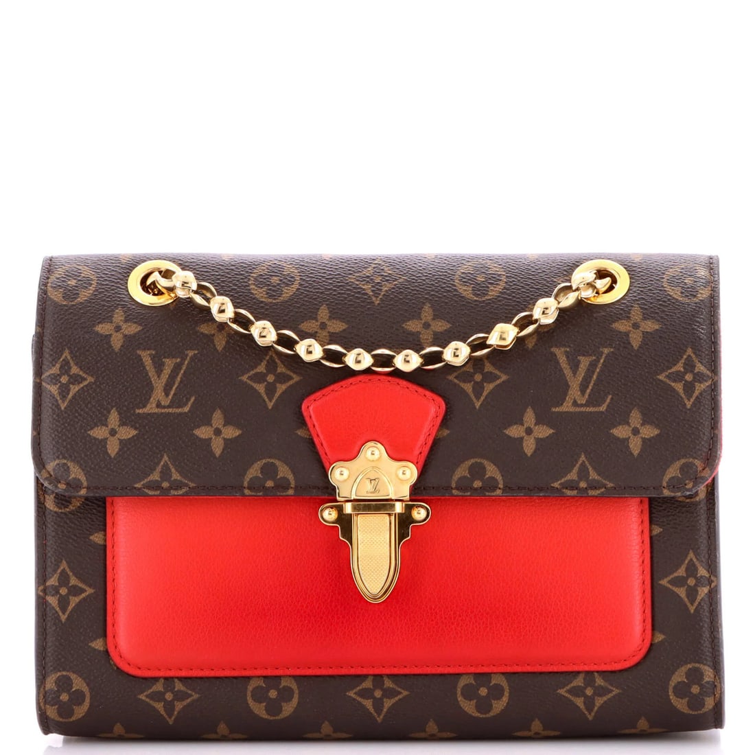 Leather Louis Vuitton Victoire Handbag Monogram Canvas and (1 of 8)