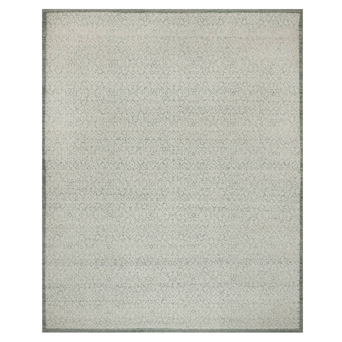 Rug 8'2"x10'2" Alabaster White Hand Woven Flat Weave Undyed Natural Wool (1 of 11)