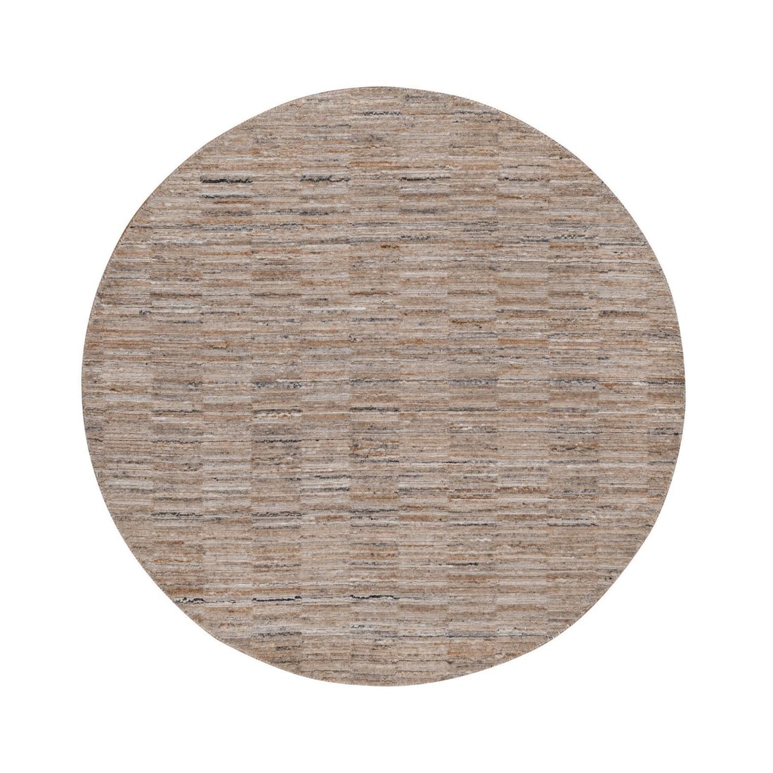 Rug 5'x5' Camel Brown Hand Loomed Modern Grid Pattern Pure Wool Round: Rug 5'x5' Camel Brown Hand Loomed Modern Grid Pattern Pure Wool Round This listing features Rug 5'x5' Camel Brown Hand Loomed Modern Grid Pattern Pure Wool Round. Item specifics are provided below. 