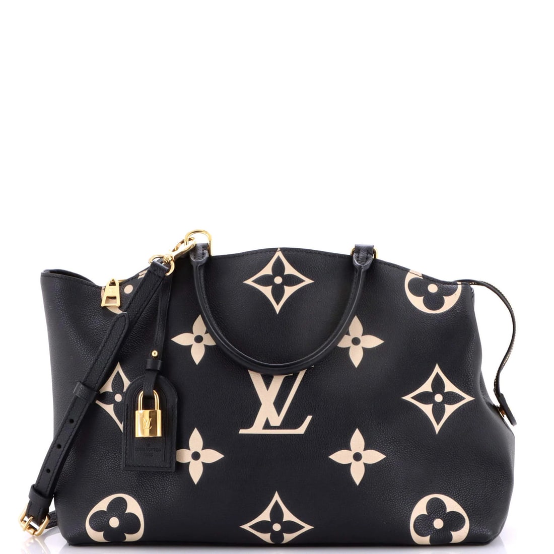 Giant Louis Vuitton Grand Palais Handbag Bicolor Monogram Empreinte: Giant Louis Vuitton Grand Palais Handbag Bicolor Monogram Empreinte This listing features Giant Louis Vuitton Grand Palais Handbag Bicolor Monogram Empreinte. Item specifics are provided below. Item S