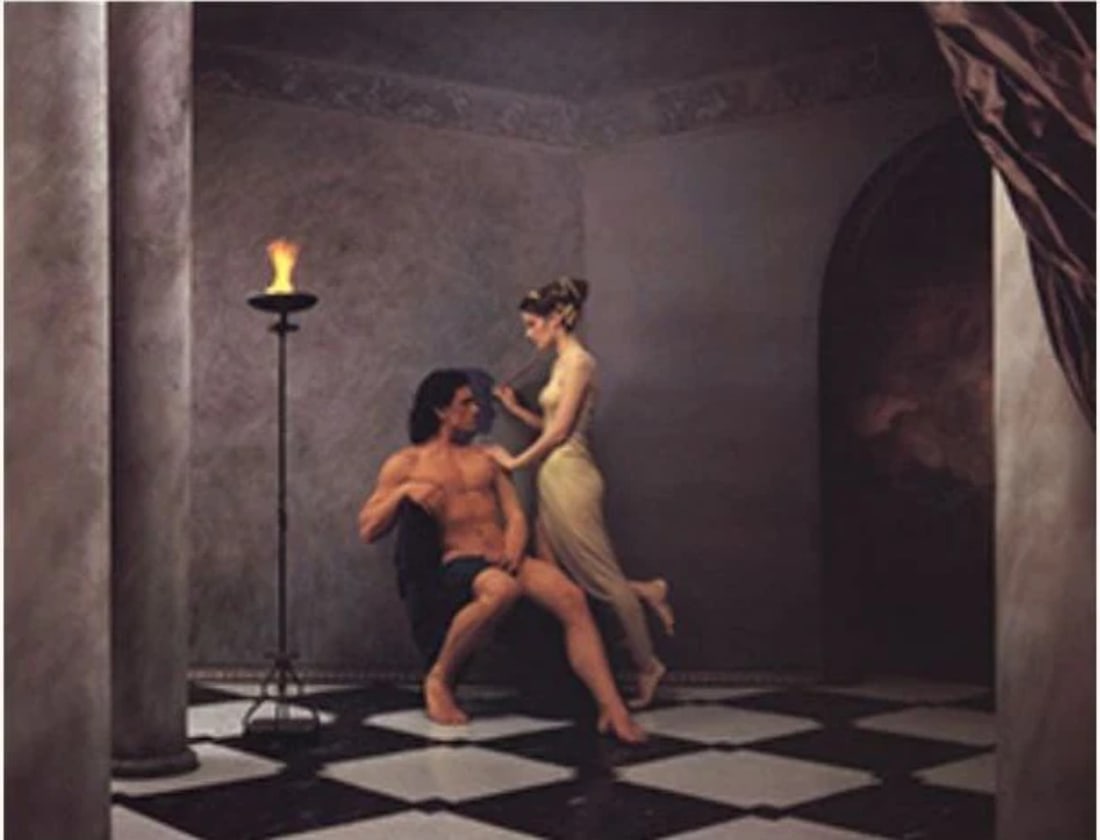 Purple DIANNE BLELL The Origin of Drawing 15.5" x 20.25" Poster 1984 Photography (1 of 1)