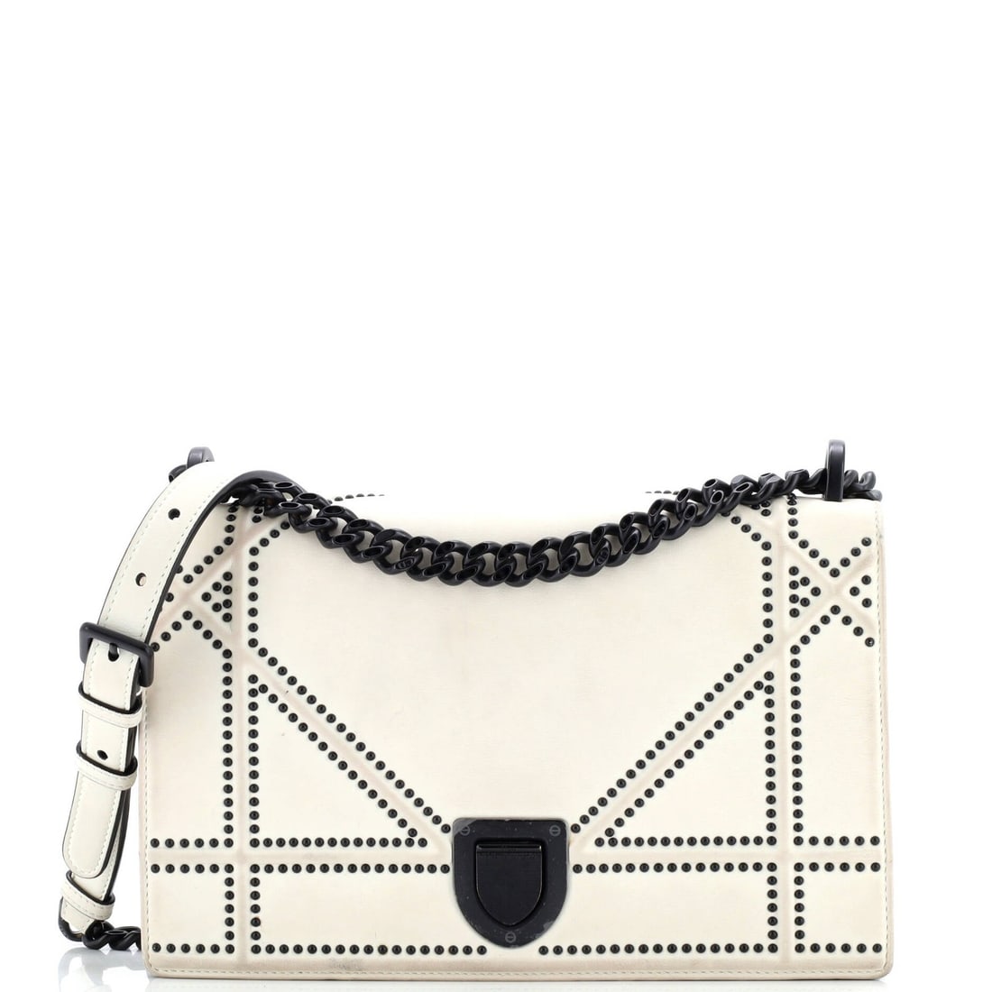 Medium Christian Dior Diorama Flap Bag Studded Leather (1 of 7)