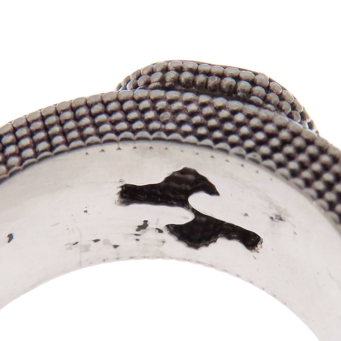 Silver GUCCI Interlocking G Ring - 8