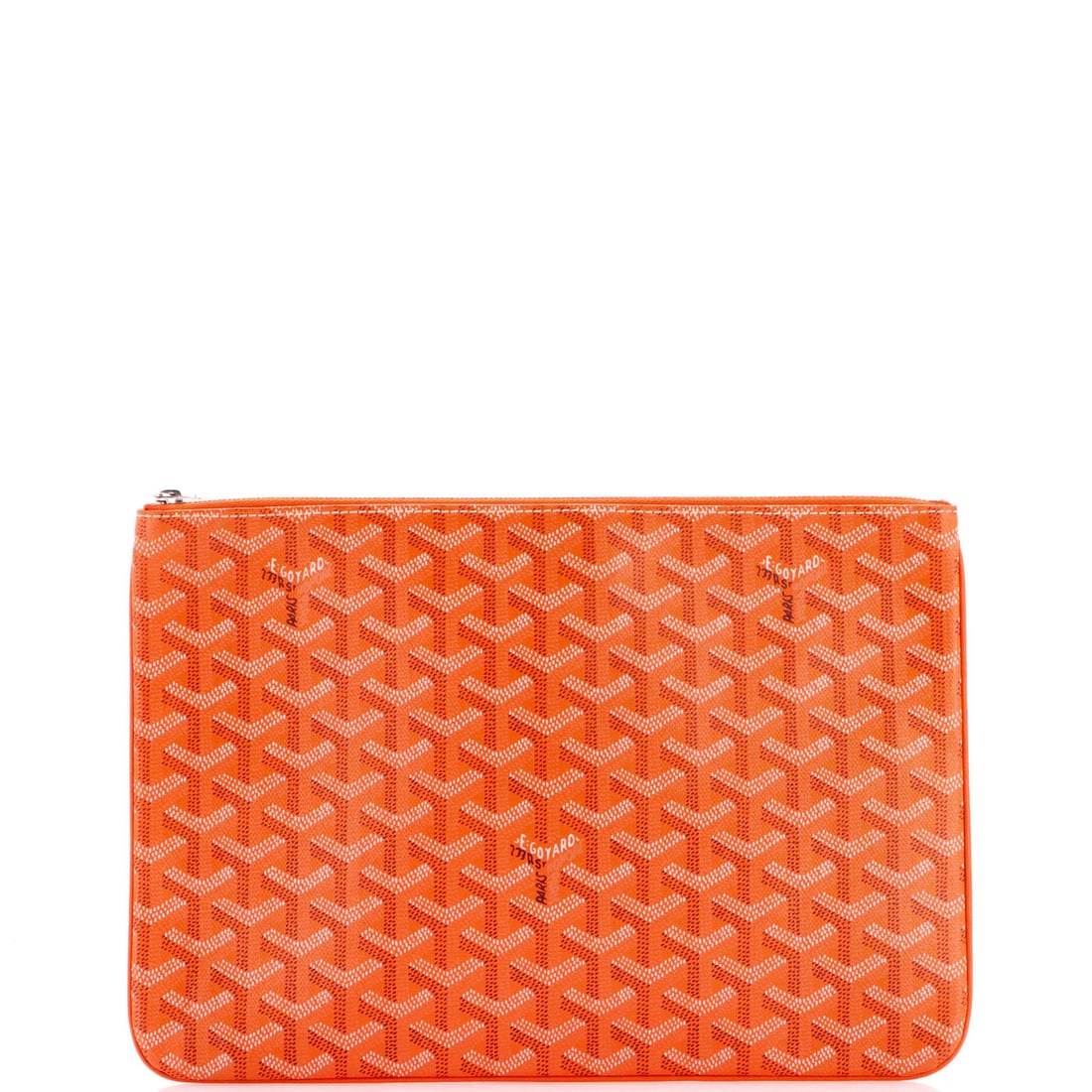 MM Goyard Senat Zip Pouch Coated Canvas: MM Goyard Senat Zip Pouch Coated Canvas This listing features MM Goyard Senat Zip Pouch Coated Canvas. Item specifics are provided below. Item Specifics: Brand: Goyard Exterior Material: Canvas
