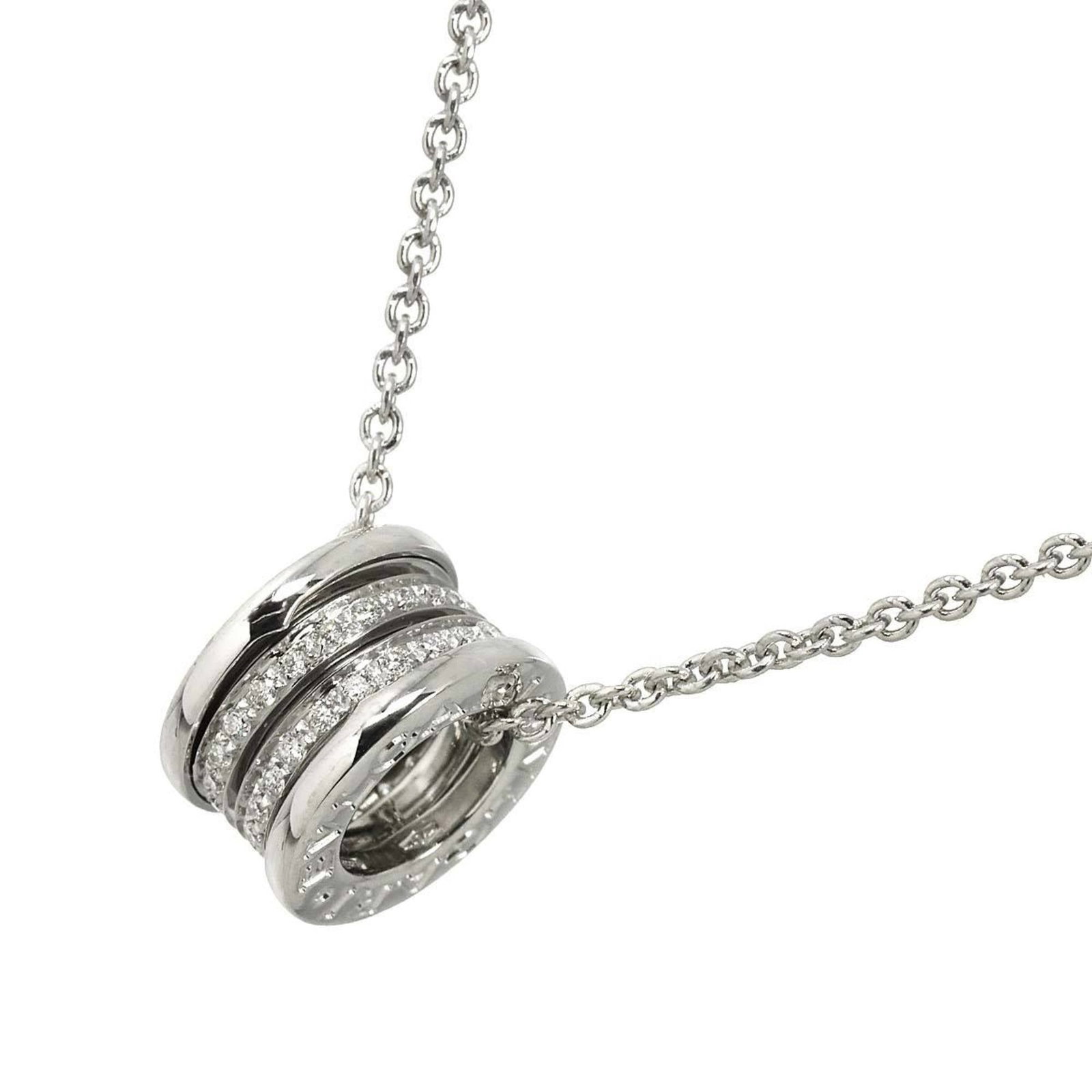 750 Necklace - BVLGARI B-ZERO1 Pav Diamond Necklace - 40cm - 18K White Gold: 750 Necklace - BVLGARI B-ZERO1 Pav Diamond Necklace - 40cm - 18K White Gold This listing features 750 Necklace - BVLGARI B-ZERO1 Pav Diamond Necklace - 40cm - 18K White Gold. Item specifics are