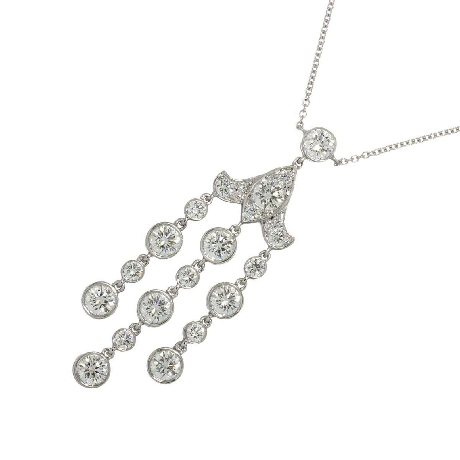 Platinum Tiffany & Co. Diamond Necklace 45cm Pt: Platinum Tiffany & Co. Diamond Necklace 45cm Pt This listing features Platinum Tiffany & Co. Diamond Necklace 45cm Pt. Item specifics are provided below. Item Specifics: Brand: Tiffany Necklace