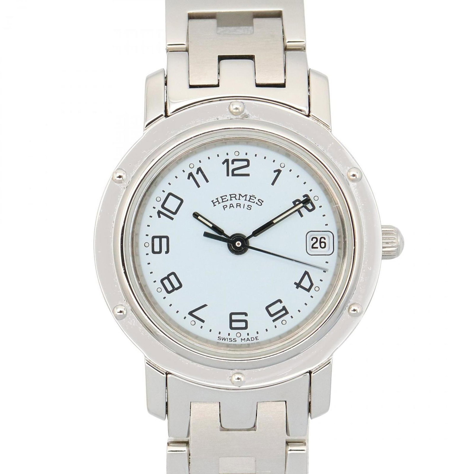 Wristwatch Hermes: Wristwatch Hermes This listing features Wristwatch Hermes. Item specifics are provided below. Item Specifics: Brand: Hermes Type: Wristwatch Gender: Women Material (Case): Stainless Steel Material (Ba