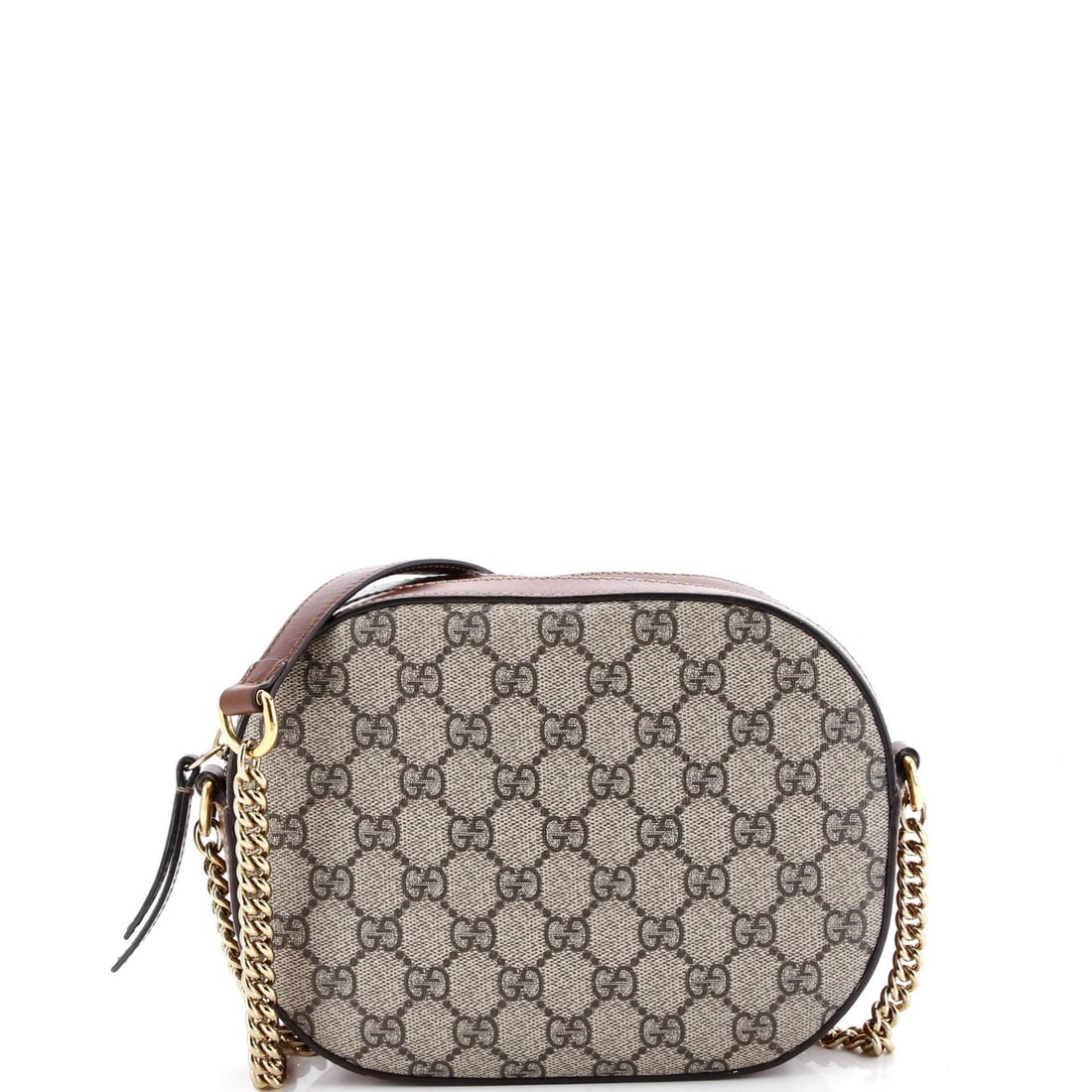 Mini Gucci Chain Crossbody Bag GG Coated Canvas and Leather (1 of 6)