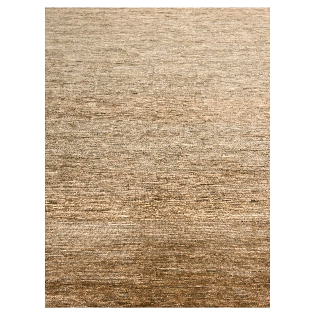 Rug 9'4"x12'4" Shades of Brown Modern Plain Design 100% Wool Hand Knotted (1 of 11)
