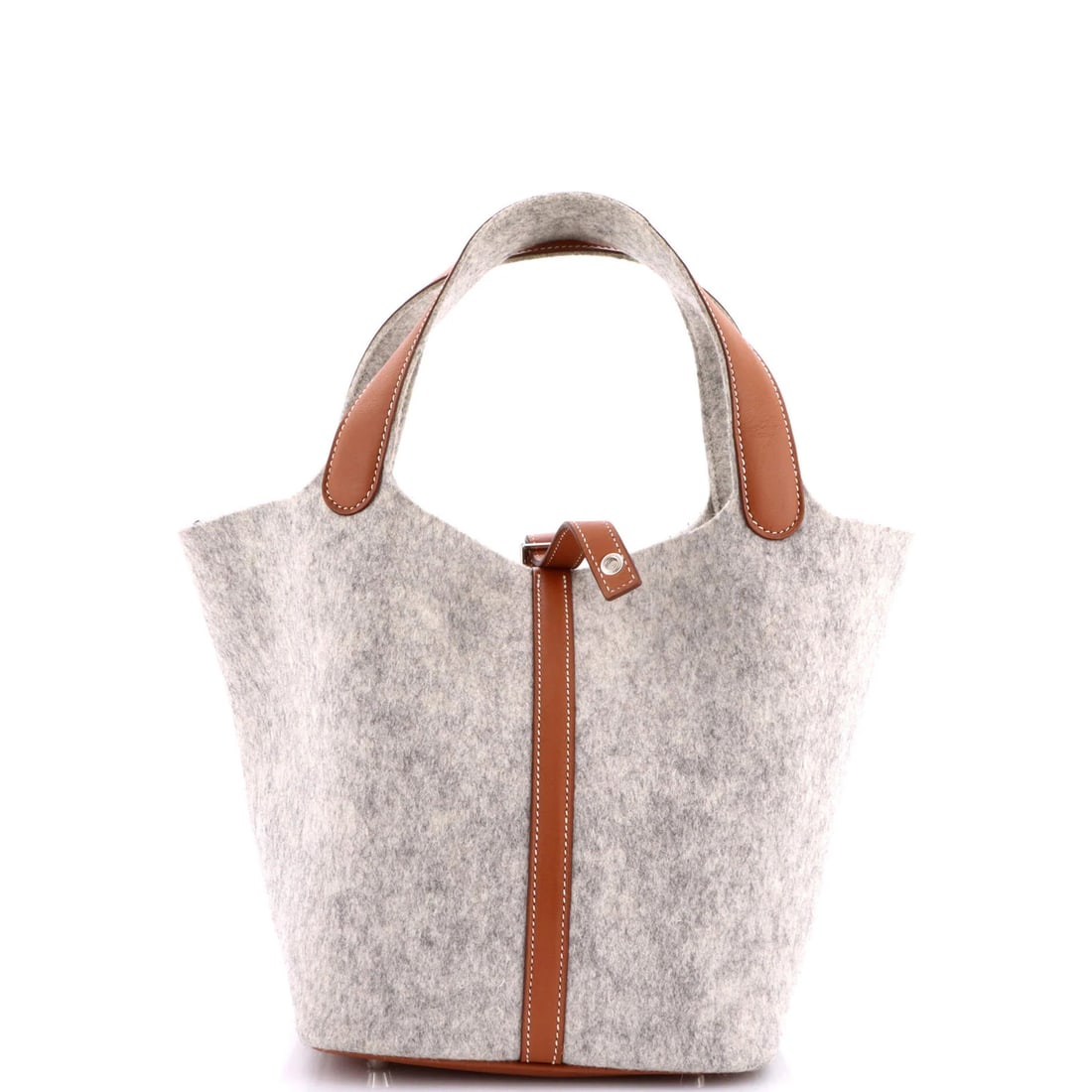 PM Hermes Picotin Lock Bag Felt with Leather: PM Hermes Picotin Lock Bag Felt with Leather This listing features PM Hermes Picotin Lock Bag Felt with Leather. Item specifics are provided below. Item Specifics: Brand: Hermes Exterior Material: Fel
