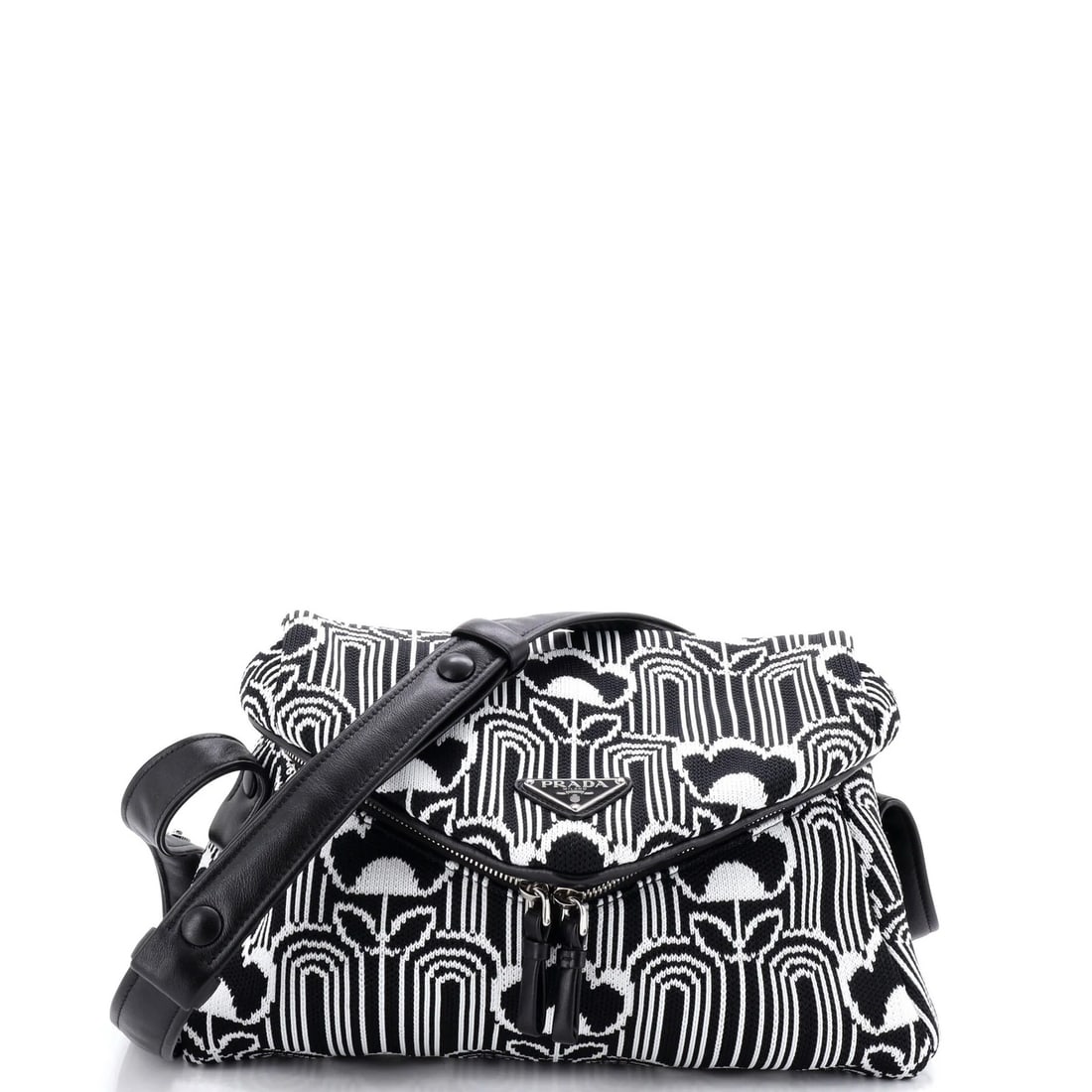 Medium Prada Signaux Shoulder Bag Jacquard Knit: Medium Prada Signaux Shoulder Bag Jacquard Knit This listing features Medium Prada Signaux Shoulder Bag Jacquard Knit. Item specifics are provided below. Item Specifics: Brand: Prada Exterior Material