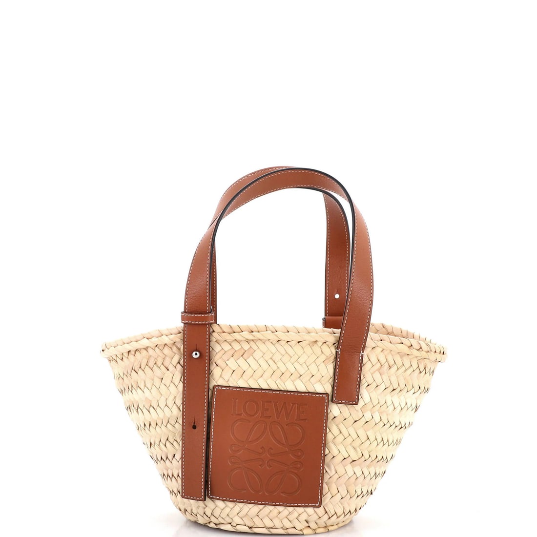 Small Loewe Basket Tote Raffia (1 of 5)