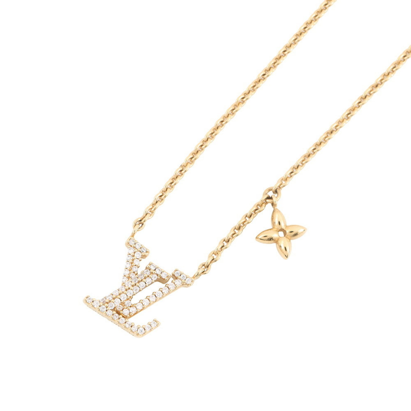 NECKLACE Louis Vuitton Collier Necklace with LV Iconic Rhinestones M00596 LOUIS VUITTON (1 of 10)