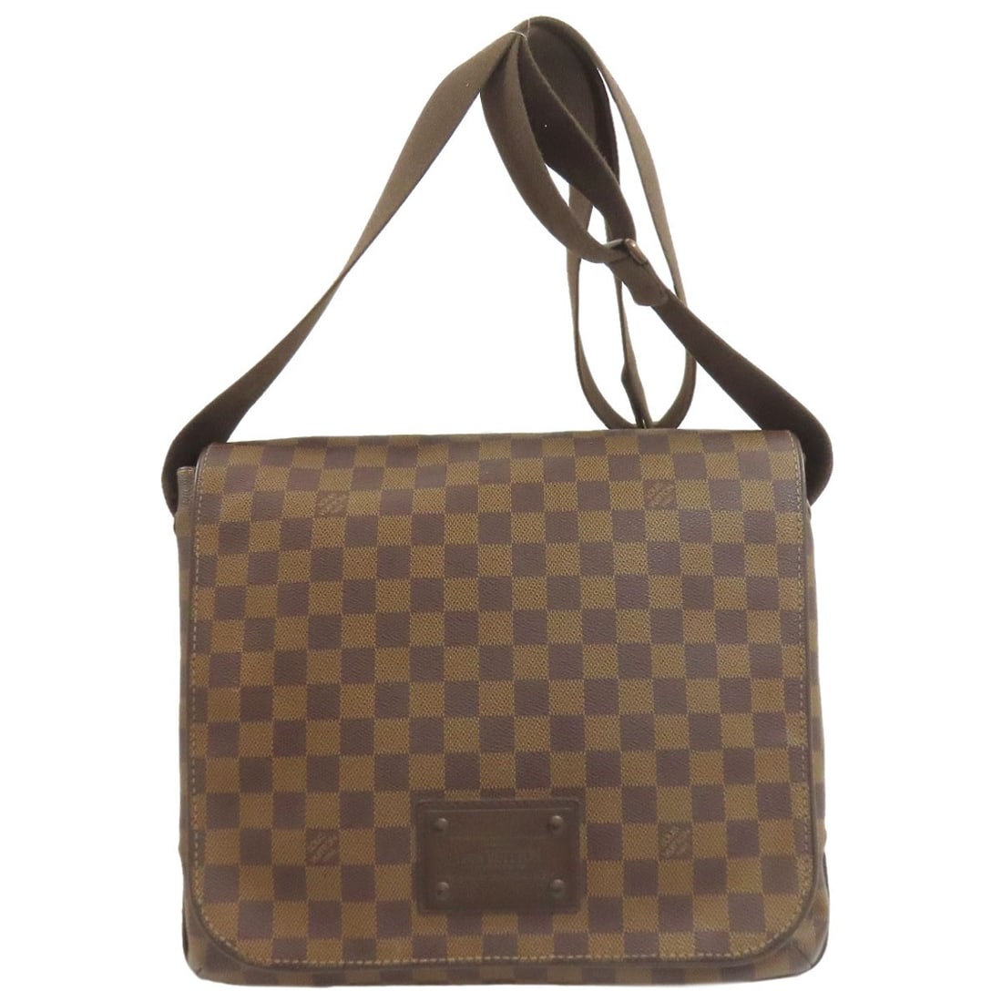 canvas LOUIS VUITTON N51211 Brooklyn MM Shoulder Bag Damier (1 of 20)