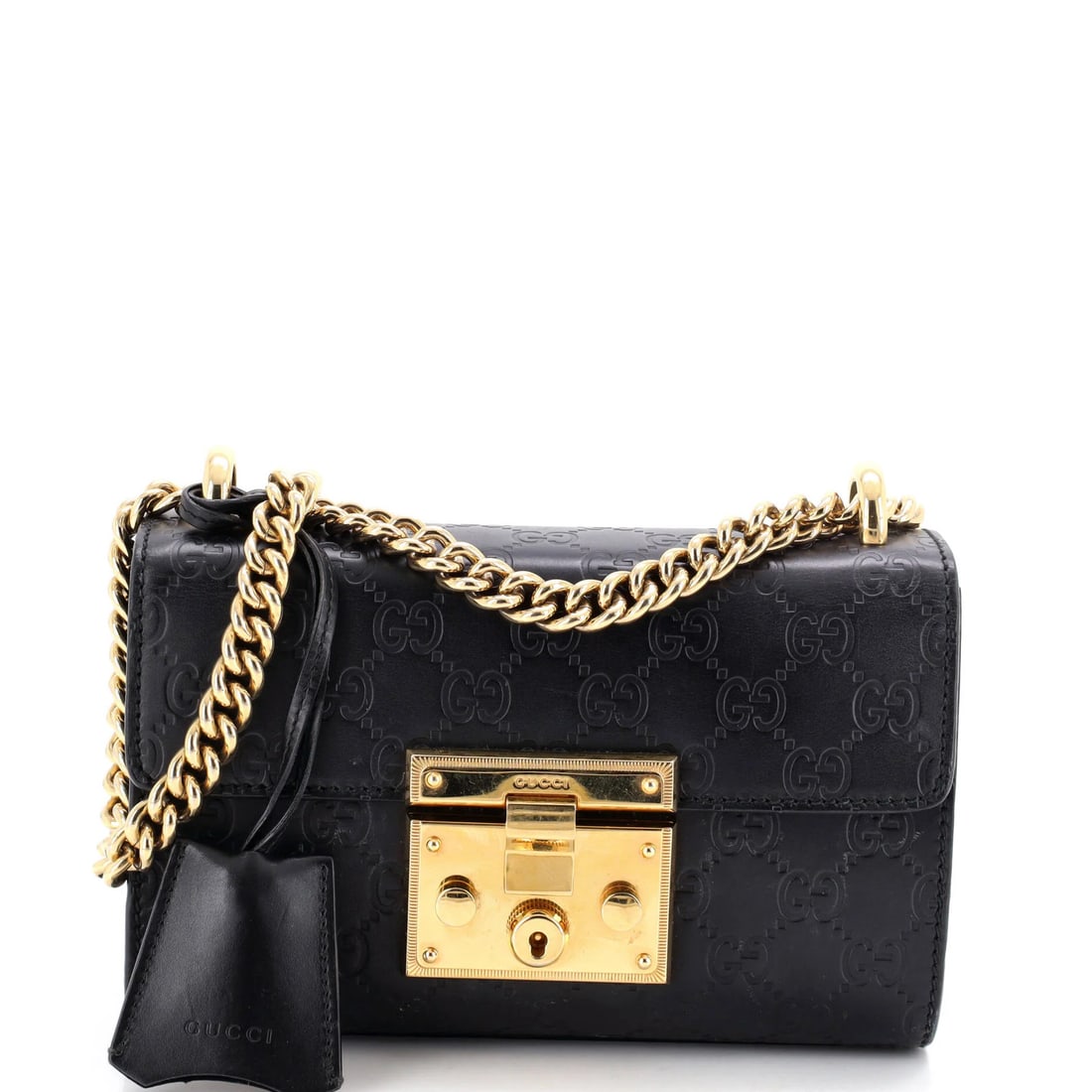 Small Gucci Padlock Shoulder Bag Guccissima Leather (1 of 6)