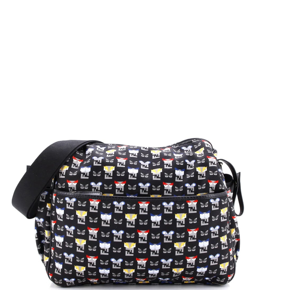 Nylon Fendi Monster Diaper Bag Printed: Nylon Fendi Monster Diaper Bag Printed This listing features Nylon Fendi Monster Diaper Bag Printed. Item specifics are provided below. Item Specifics: Brand: Fendi Type: Messenger Color: Black Materi
