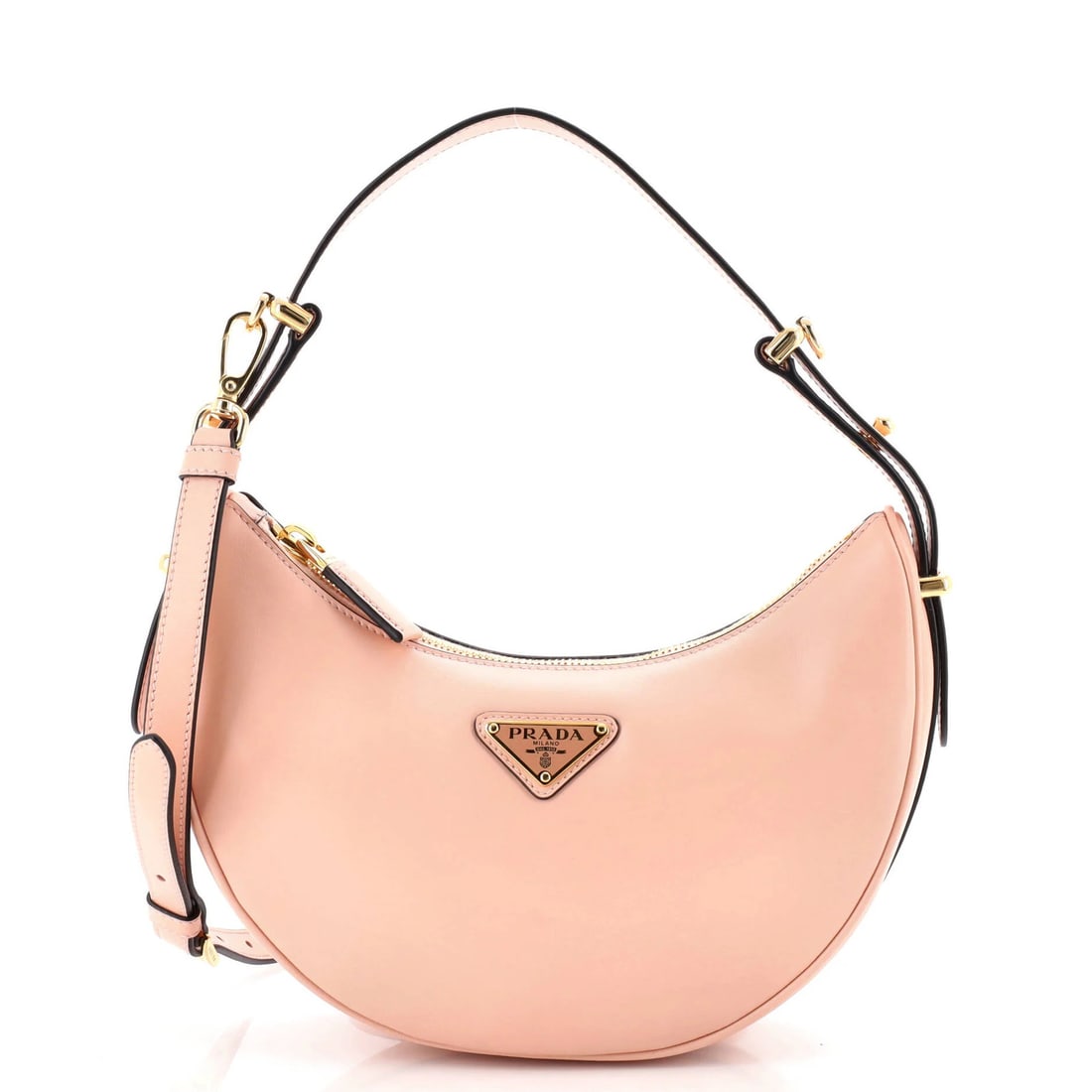 Small Prada Arque Half Moon Hobo Leather: Small Prada Arque Half Moon Hobo Leather This listing features Small Prada Arque Half Moon Hobo Leather. Item specifics are provided below. Item Specifics: Brand: Prada Exterior Material: Leather Styl
