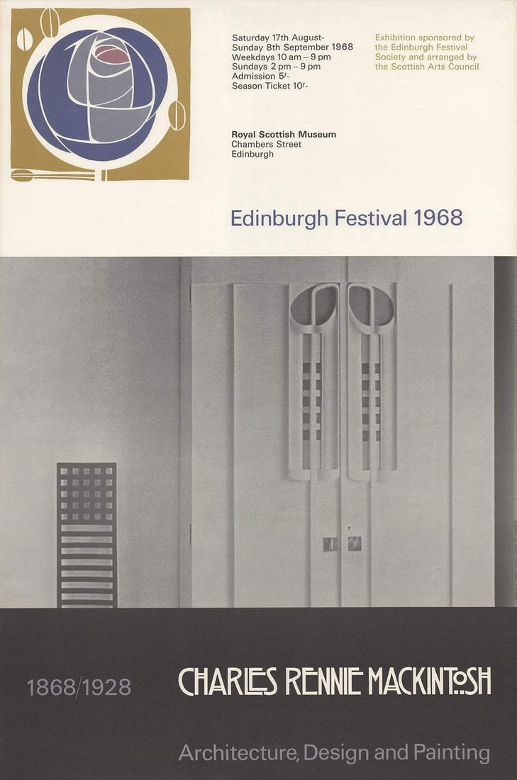 19 CHARLES RENNIE MACKINTOSH Edinburgh Festival 1968 30" x 20" Offset Lithograph: 19 CHARLES RENNIE MACKINTOSH Edinburgh Festival 1968 30" x 20" Offset Lithograph This listing features 19 CHARLES RENNIE MACKINTOSH Edinburgh Festival 1968 30" x 20" Offset Lithograph. Item specifics