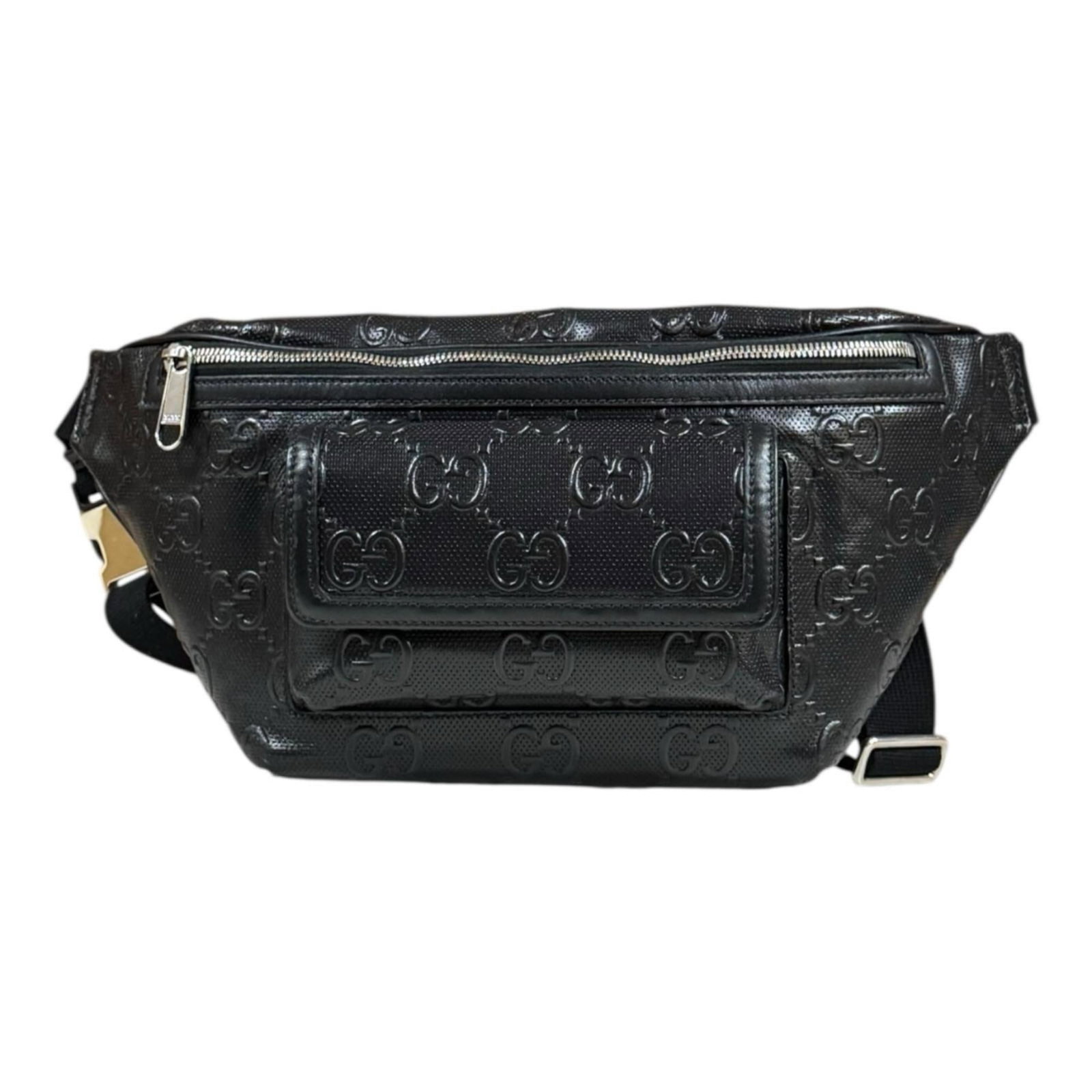 Leather Gucci Fanny Pack: Leather Gucci Fanny Pack This listing features Leather Gucci Fanny Pack. Item specifics are provided below. Item Specifics: Brand: Gucci Type: Fanny Pack Material: Leather Color: Black Gender: Men