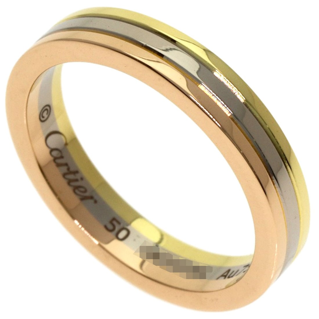 Gold CARTIER Three color # 50 Ring K18 Yellow Gold K18 White: Gold CARTIER Three color # 50 Ring K18 Yellow Gold K18 White This listing features Gold CARTIER Three color # 50 Ring K18 Yellow Gold K18 White. Item specifics are provided below. Item Specifics: